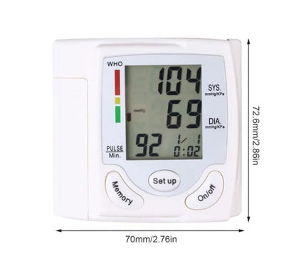 Wrist Blood Pressure Monitor
